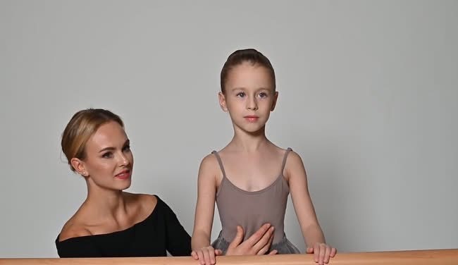 Alla with her student