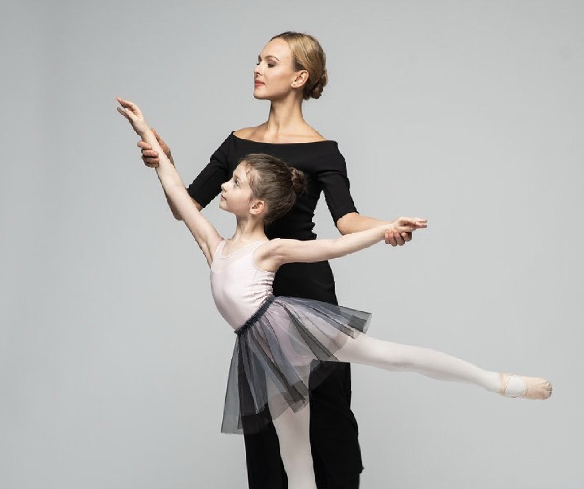 Alla with her student